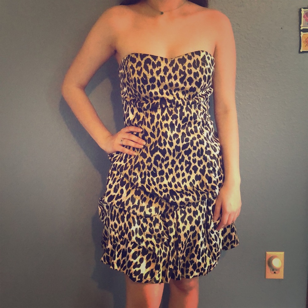 Animal print 80’s dress